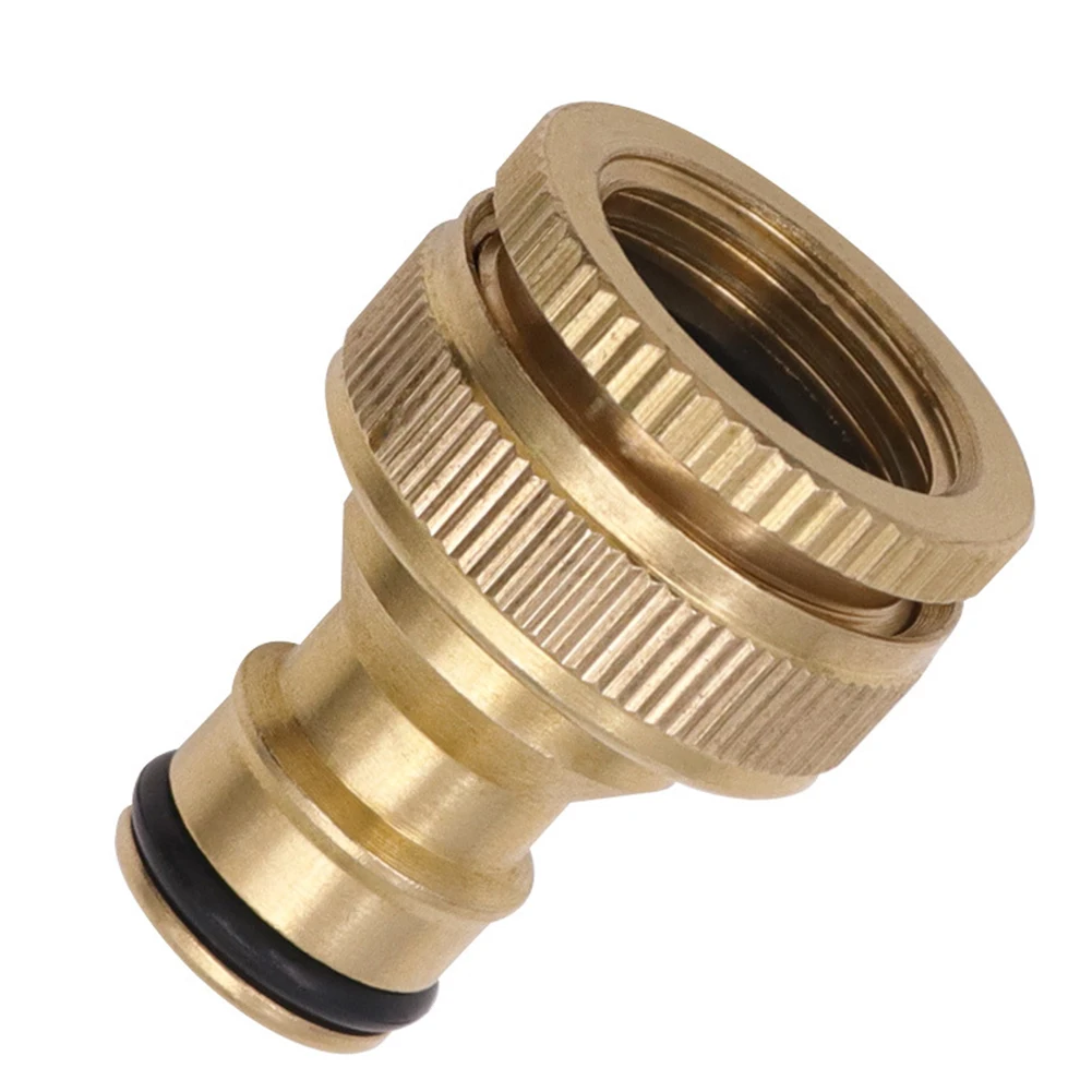 

1/2" 3/4" Thread Brass Quick Connector Garden Watering Adapter Drip Irrigation Copper Hose Quick Connector Fittings 1 Pcs