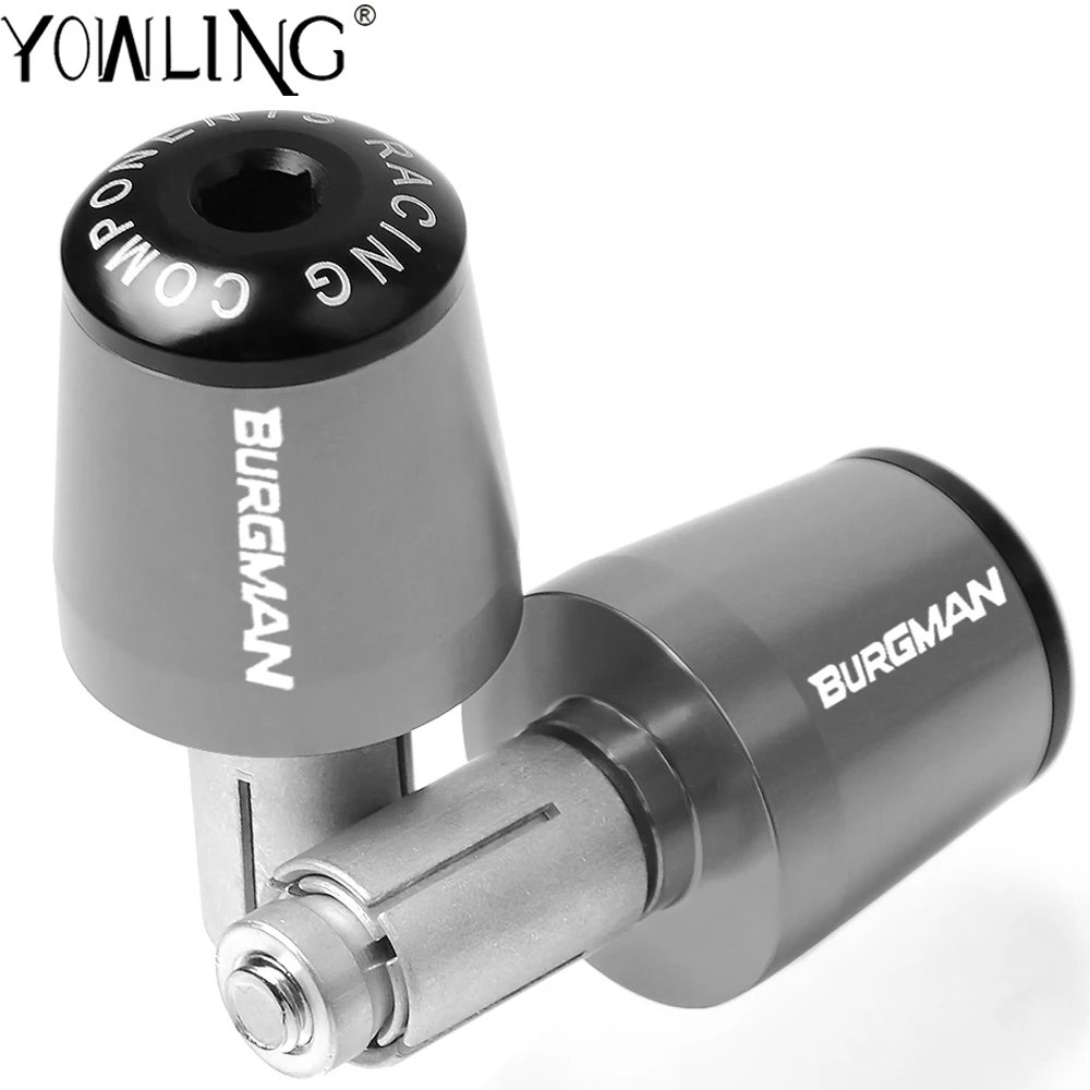 

Motorcycle Handle Grip Ends Handlebar End cover Cap For SUZUKI BURGMAN 650 400 125 200 250 AN650 AN400 AN125 AN200 Accessories