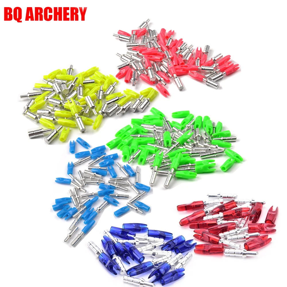 

12Pcs Archery Arrow Nocks Pin Nock ID4.2mm DIY Accessories for Compound Recurve Bow Crossbow Shooting Archery Outdoor