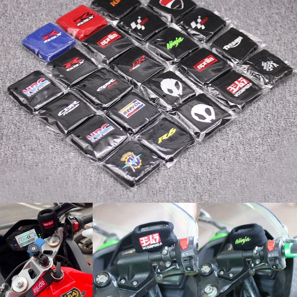 

3D Motorcycle Front Brake Reservoir Socks Fluid Fuel Reservoir Tank Cover Protector FOR SUZUKI GSXR