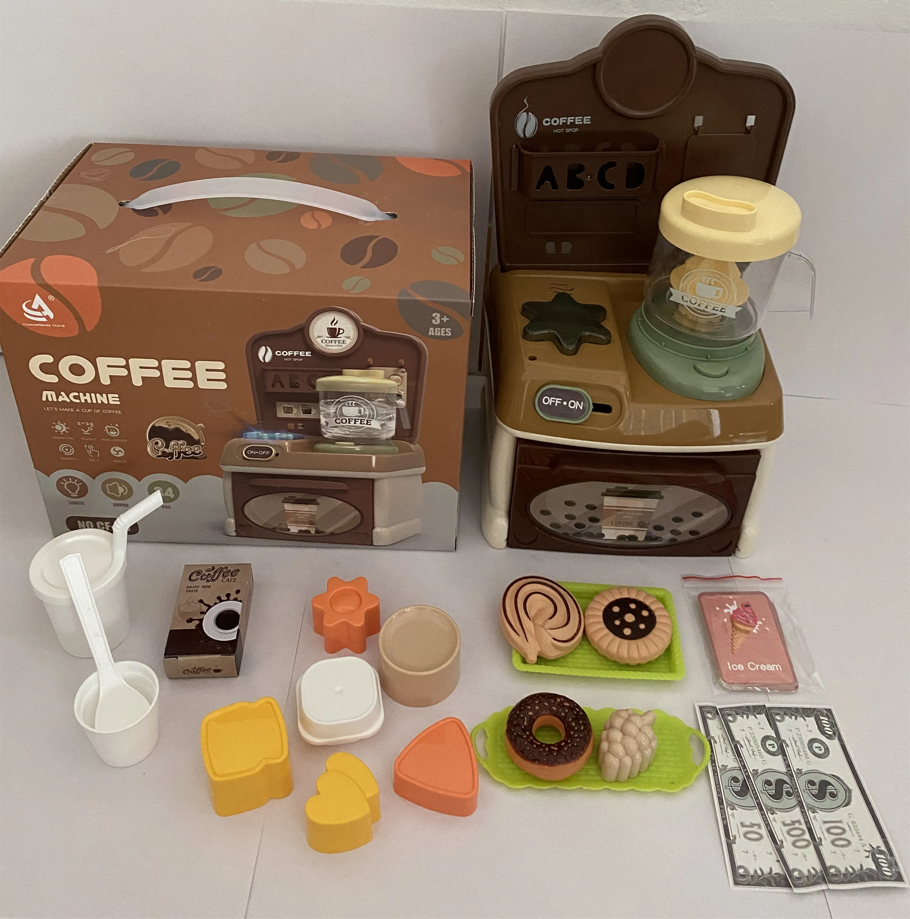 34 шт. детская миниатюрная кухонная утварь cocina кофейник Детский комплект для