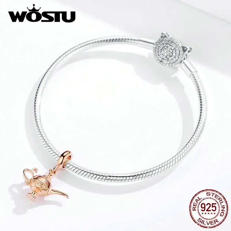 Подвеска для браслета в виде серебряной лампы Aladdin | Украшения и аксессуары