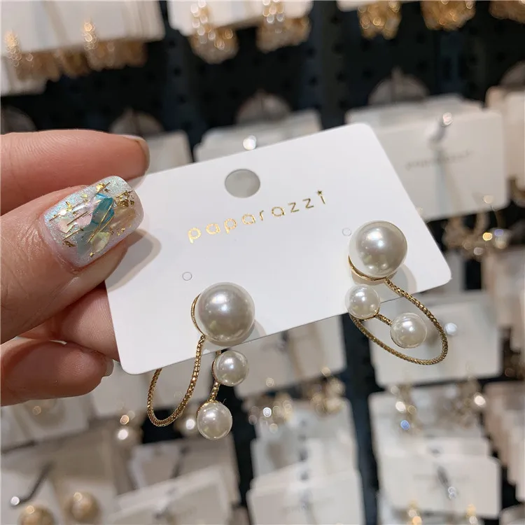 Серьги Ретро порт ветер дизайн чувствовать себя спираль размер жемчужные серьги