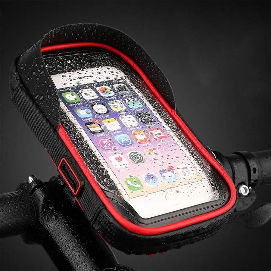 Motorcycle Bicycle Waterproof Mobile Phone Bag MTB Touch Screen Anti-Scratch Dust Damage 4.5-6.5 Inch WBD | Спорт и развлечения