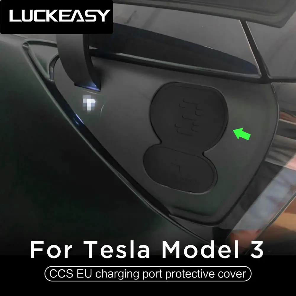 

For European version of Teslat model 3 model Y New Silicone Charging Port Waterproof Dustproof Protective Cover model3 2021