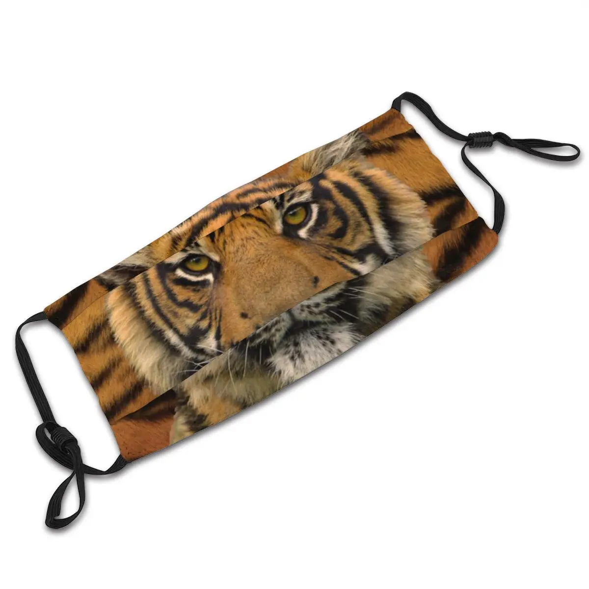 

Tiger Exotic Animal Adult Reusable Face Mask Dustproof Protection Cover Respirator Muffle Mask with Filters