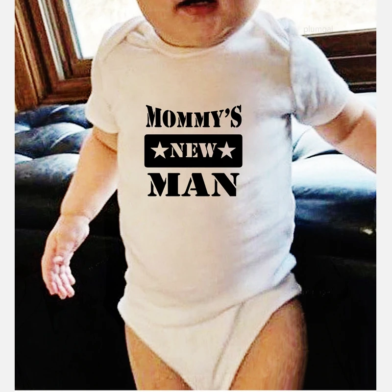 Боди для новорожденных Новые мужские комбинезоны с буквенным принтом Летняя