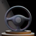 Чехол на руль из искусственной кожи для volkswagen vw golf 4 passat b5 1996-2003 seat leon 1999-2004 polo 1999-2002