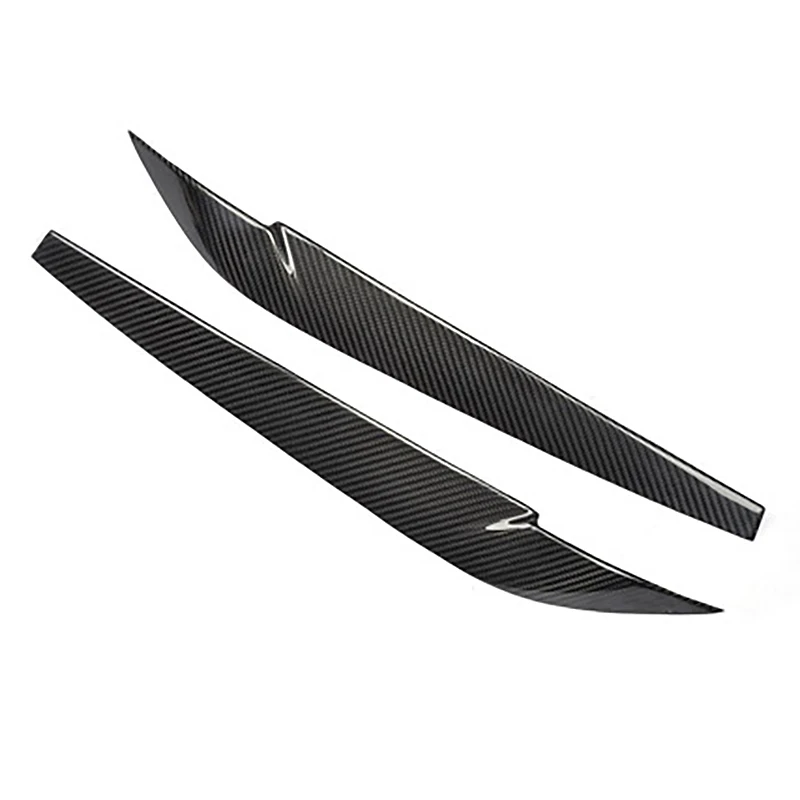 

1 Pair Carbon Fiber Decor Headlights Eyebrows Eyelids Trim Cover for -BMW X5 X6 2015-2017 Accessories Car Light Stickers