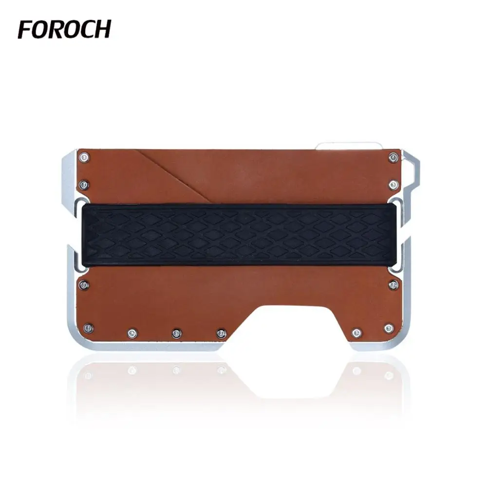 Модный держатель для кредитных карт мужчин и женщин из натуральной кожи