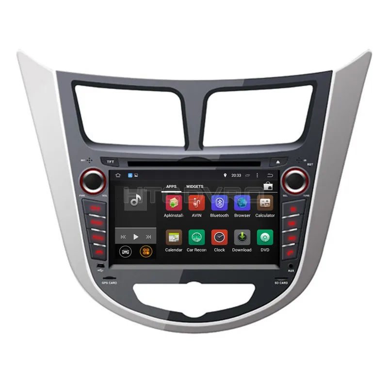 Автомобильный DVD плеер YMODVHT 7 дюймов 4G 8 ядер Android 9 0 1 для Hyundai Verna/Accent/Solaris/Hatchback 2011