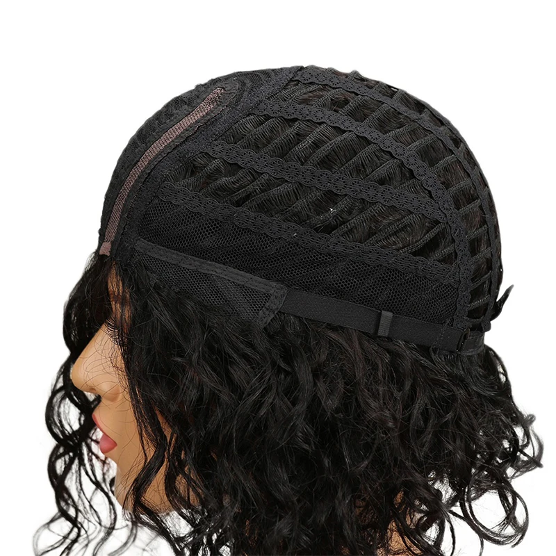 Парик из кудрявых волос Trueme Короткие парики для чернокожих женщин волнистые