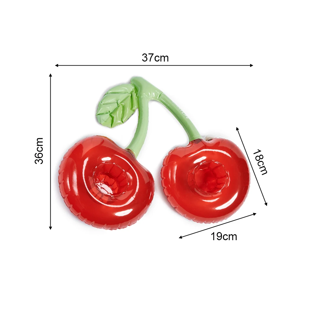 

Inflatable Cherry Crab Cup Holder Pool Party Float Drink Holder Swimming Pool Float Beer Cooler Pool Toy Floating Coasters