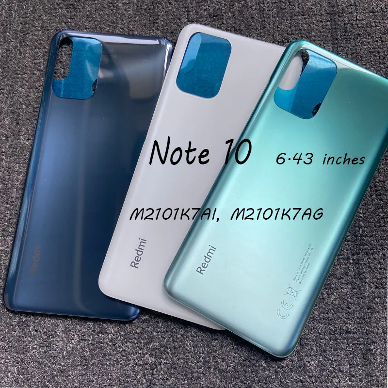 Новая крышка батарейного отсека для Xiaomi Redmi Note 10 Pro 5G Max задний корпус стеклянная