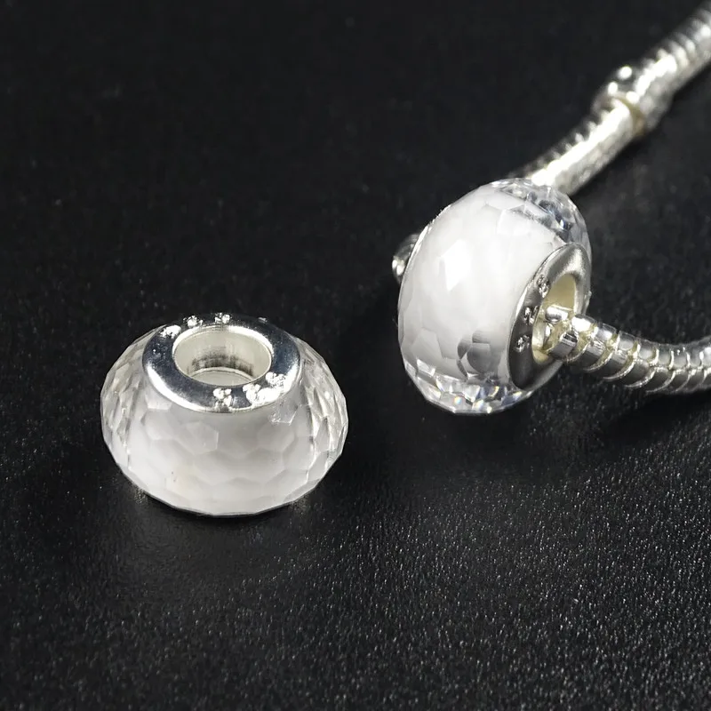 12 шт./лот, бусины из смолы, подходят для браслетов Pandora и браслетов, стеклянные бусины сделай сам, подвески, изготовление бусин и ювелирных изделий - Цвет: 17