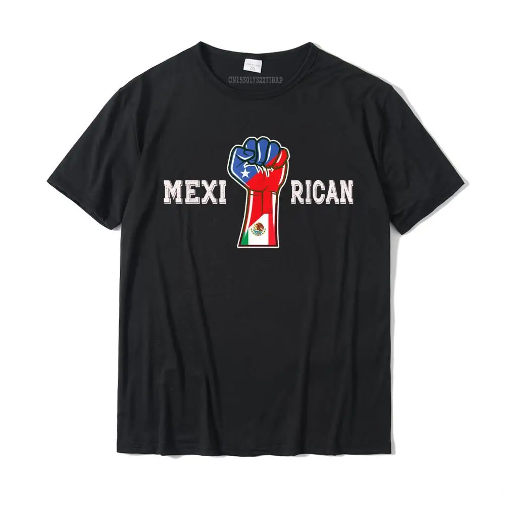 

Mexi-Rican Funny Pride Mexico Puerto Rico Flags Mexirican T-Shirt Family Men Top T-Shirts Printing T Shirt Cotton Custom