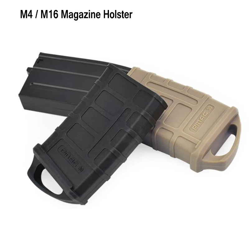 

Tactical M4/M16 PMAG Fast Magazine Holster Rubber 5.56 Mag Bag Pouch Rifle Magazine Sleeve Cover Airsoft Hunting Accessories