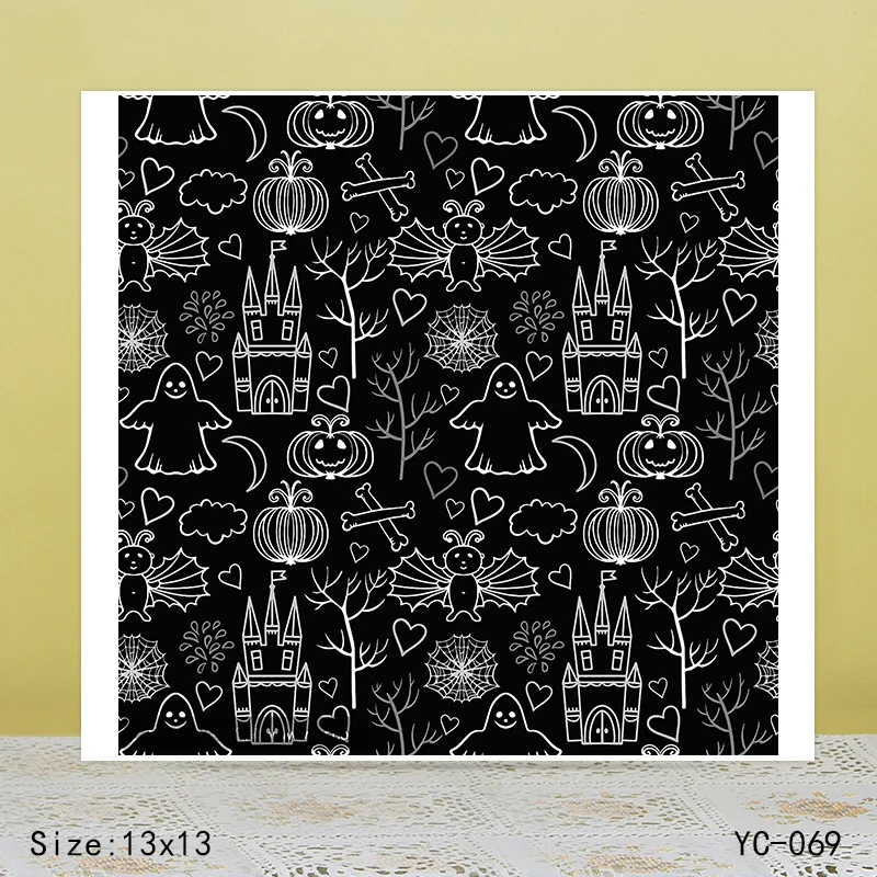 

ZhuoAng Halloween imp Claus Clear Stamps For DIY Scrapbooking/Card Making Decorative Silicon Stamp Crafts