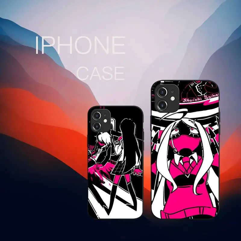 

Danganronpa Anime Cartoon Phone Case Black Color For iPhone 13 12 Mini 11 Pro X XR XS Max 7 8 6 6s Plus SE Cover Coque Funda