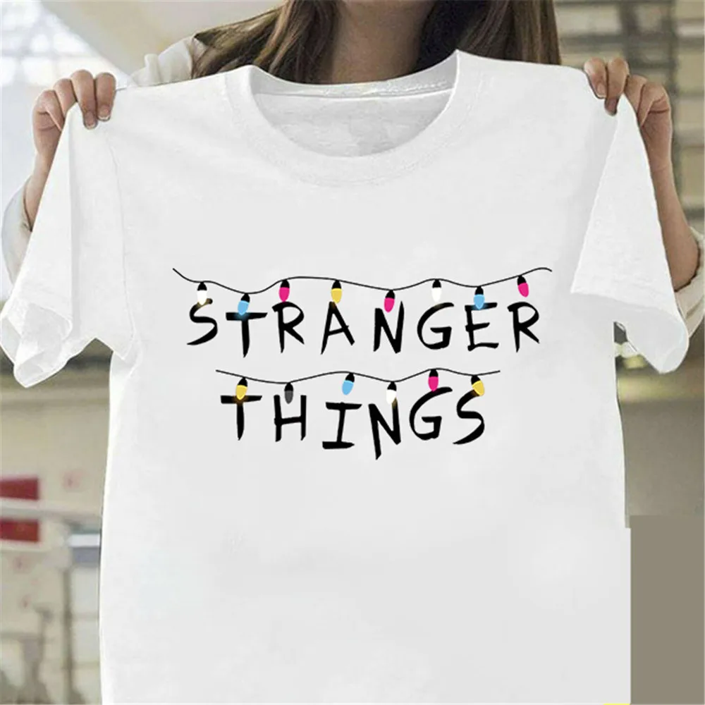 

Stranger Things T Shirt Eleven Women Casual Top Tee Shirts Tshirt T-shirt Female Clothing Harajuku Funny Movie Shirts