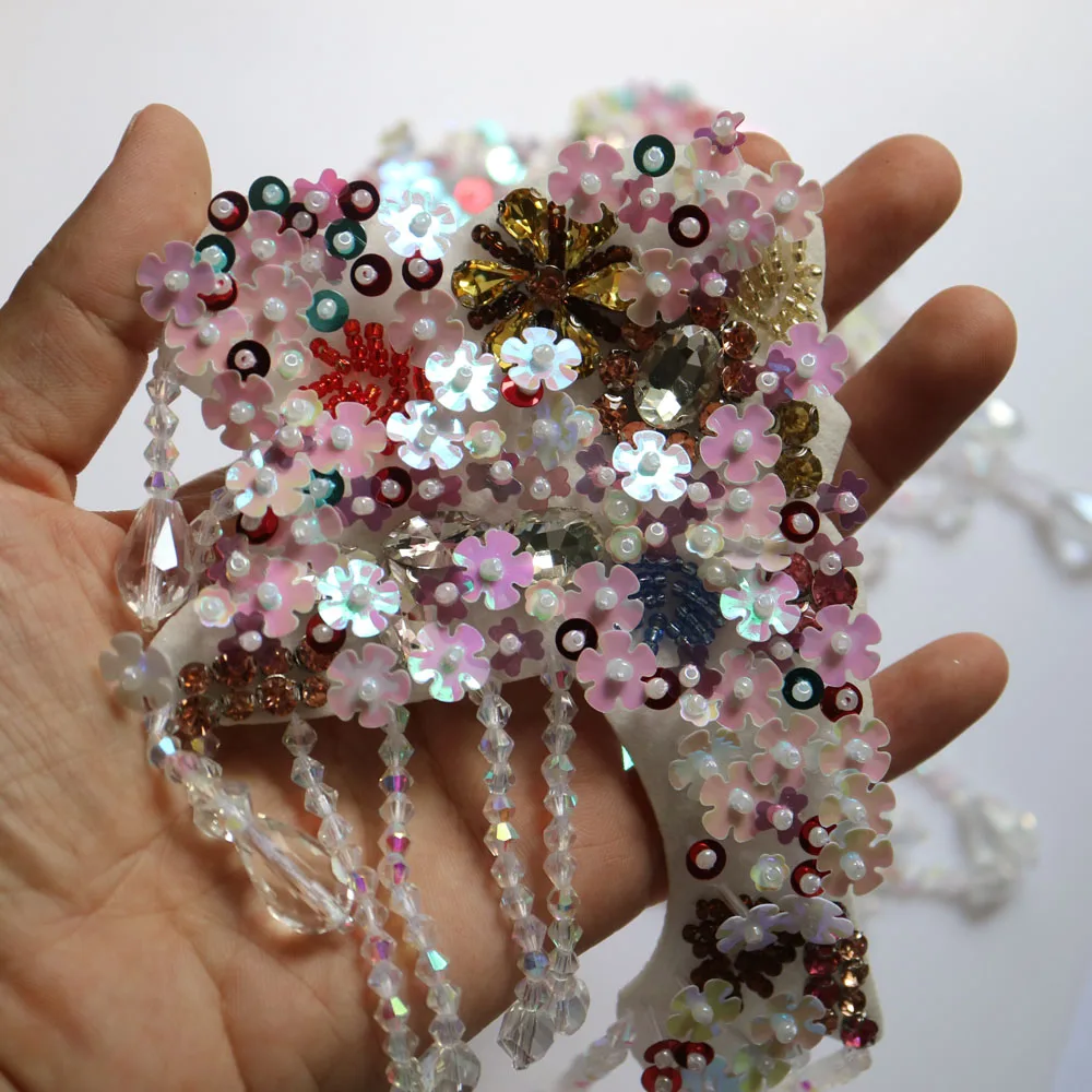 2 шт./компл. роскошные стразы ручной работы нашивки для одежды сделай сам