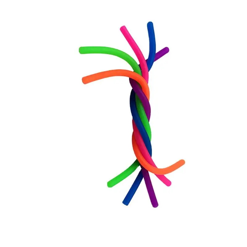 

25/50pcs Pack TPR Elastic Noodle Rope Vent Toy Release Stress Abreaction Stretch String Children Adults Creative Funny Toy