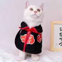akatsuki cat cloak halloween pet dog cape leisure tops teddy bear small dog cos costume ninja dress cape pet clothes