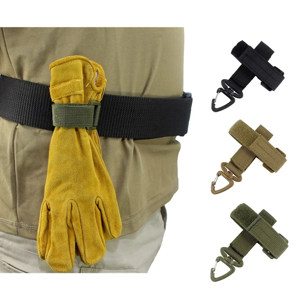 

Outdoor Multi-purpose Nylon Gloves Hook Work Gloves Safety Clip Tactical Gloves Climbing Rope Anti-lost Camping Hanging Buckle