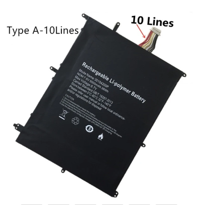 Аккумулятор для ноутбука 30154200P джемпера умный E17 Smartbook 133S EZBOOK X4 телефон с