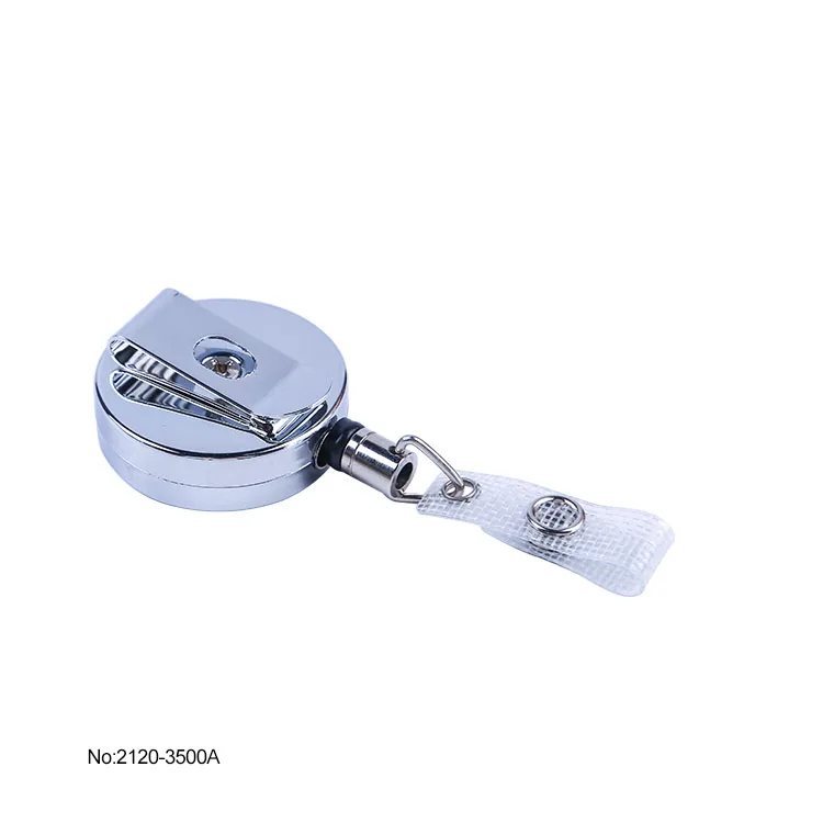 Сверхмощная катушка бейджа с зажимом для ремня и креплениями|Бейджи аксессуары| |