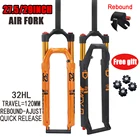 Elyon 27,529 дюймов 120 мм дорожная пневматическая подвеска Велосипедная вилка из магниевого сплава для горного велосипеда воздушная вилка ось 9x100 мм Велосипедная вилка