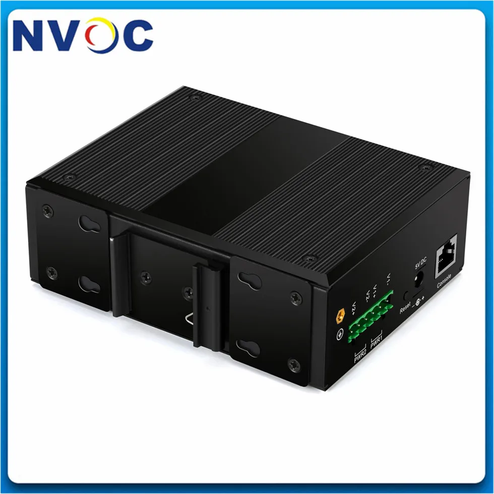 8x10/100/1000Base-TX + 4x100/1000Base-FX SFP гигабитный Промышленный Коммутатор 8RJ45 4SFP слот
