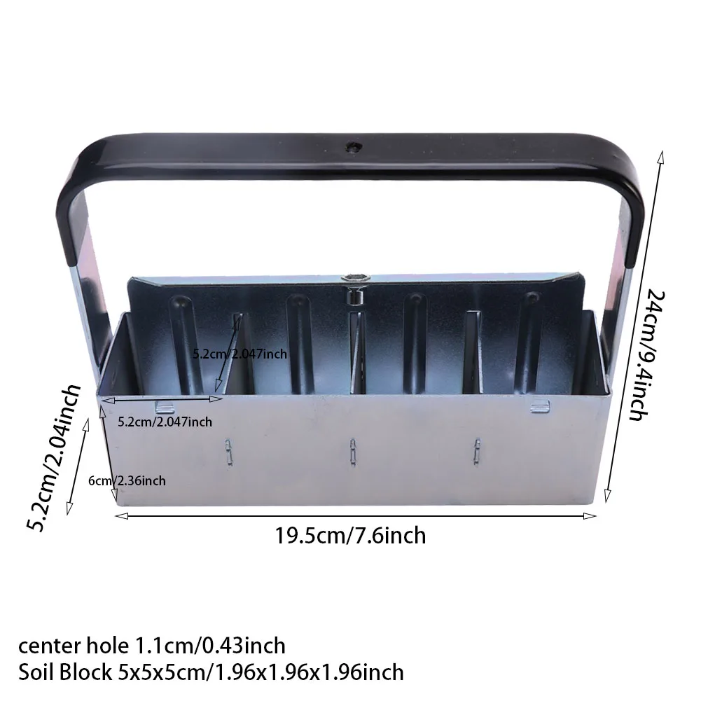 

Garden Hand Tools Manual Clod Maker Seeder Planting With Handle Multipurpose Manual Quad Soil Blockers Transplant Tool