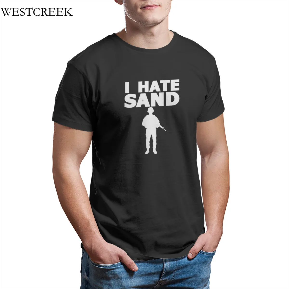 

Wholesale Men's T-Shirt I Hate Sand Men's T-Shirt Print Fashion Oversized Tees 31880
