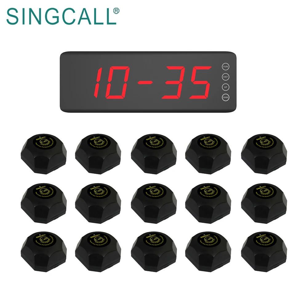 SINGCALL Ресторан отеля больница Услуги Беспроводной вызова Системы 15 шт пейджеры и