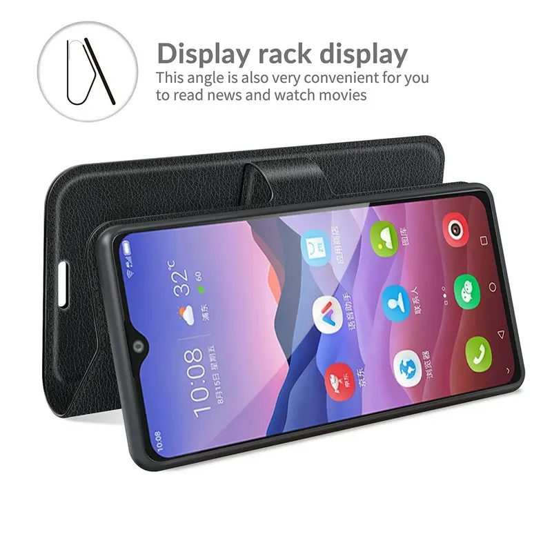 2021 для ZTE Blade V2020 Smart 6 82 &quotZTE V 2020 53&quot Чехол-кошелек телефона кожаный чехол футляр