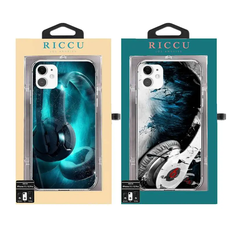 

Musical headphones Classical Phone Case For iPhone 11 12 Pro Max X XS XR 7 8 7Plus 8Plus 6S SE Soft Silicone Case cover