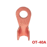 ot 40a 10pcs 40a copper battery cable connector terminal crimping 4 10mm2 wire