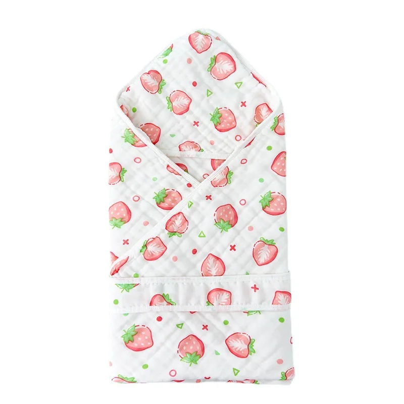 

Детское одеяло с капюшоном, 6 слоев Марли, Пеленальное Хлопковое одеяло для новорожденных, постельное белье для младенцев, одеяло для ползан...