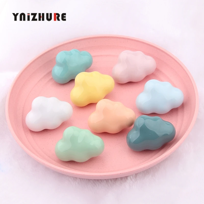 

Children Room Furniture Ceramic Cabinet Knobs Ceramic Hook and Cabinet Clouds Handle Dresser Drawer Wardrobe Door Pulls Vintage