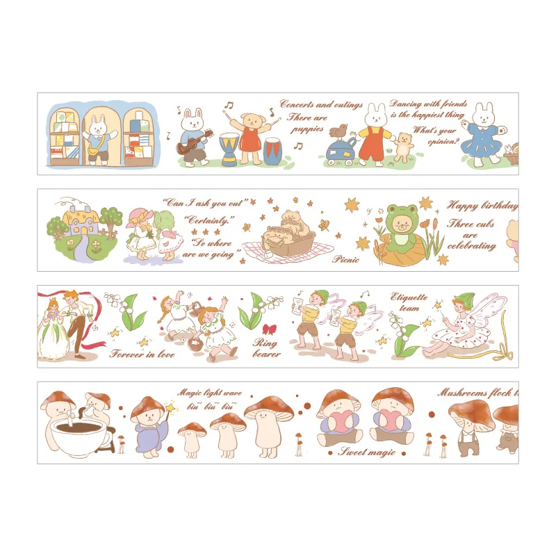 

Kawaii Anime Washi Tape Decorative Adhesive Dot Masking Tape Stickers Scrapbooking DIY Stationery Tape School Supplies Washitape