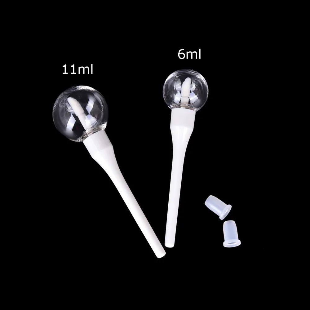 1 шт. Пластик блеск для губ круглая пустая бутылка Бальзам трубка 6/11 мл контейнер
