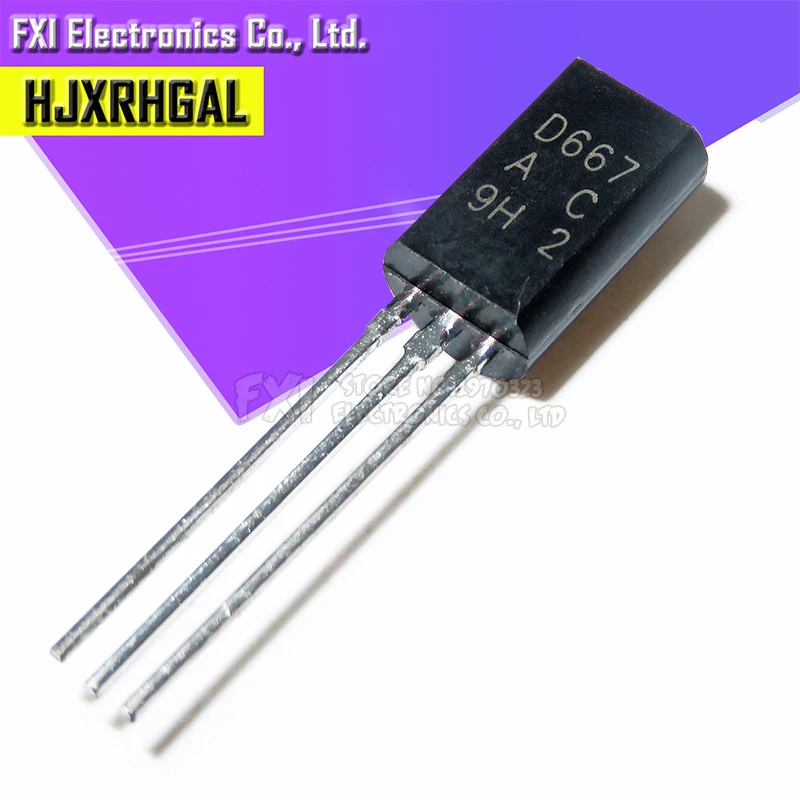 50 шт. 2SD667 D667 TO92 TO-92L Пластик-инкапсулировать транзисторы