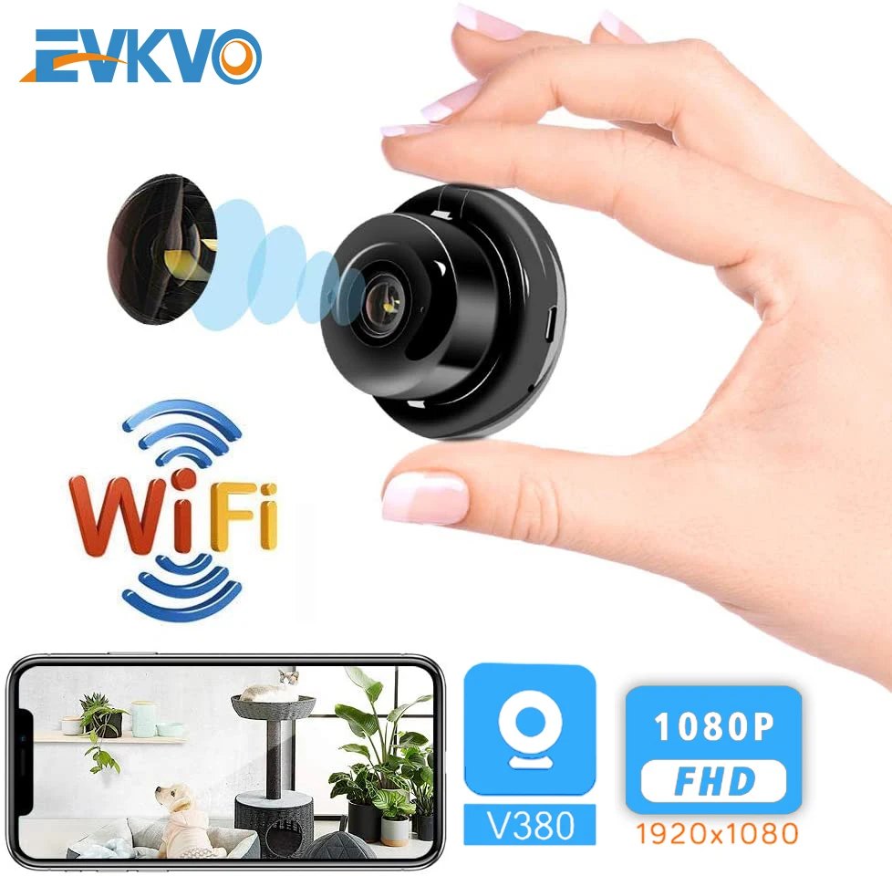 EVKVO WI FI мини Камера 1080P P2P Беспроводной Видеоняни и радионяни система