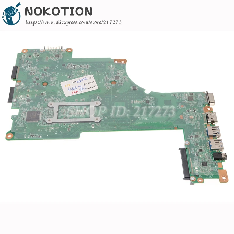 Основная плата для TOSHIBA Satellite L50-B L55-B L55T-B S50-B S55-B L50T-B Материнская ноутбука DA0BLIMB6F0 3205U