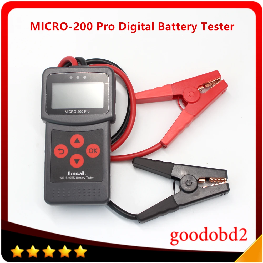 Micro 200 Pro 12 V автомобиль Батарея тестер от 40 до 2000CCA вольт Инструменты диагностики