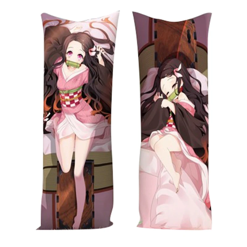 

Demon Slayer Double-Sided Anime Character Plush Toy Bed decoration Pillow Kamado Nezuko Kochou Shinobu Sleeping partner Boy Gift