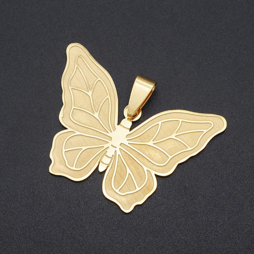 Semitree 3 шт. большой размер из нержавеющей стали бабочка Подвески в виде насекомых