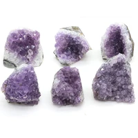 natural raw amethyst quartz purple crystal cluster healing stones specimen home decoration crafts decoration ornament 50 80mm