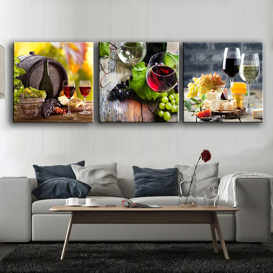 

3pcs,5d diy Full square Diamond Painting Cross Stitch fruit,wine,glass,home decoration,Diamond Embroidery,Diamond mosaic,sticker
